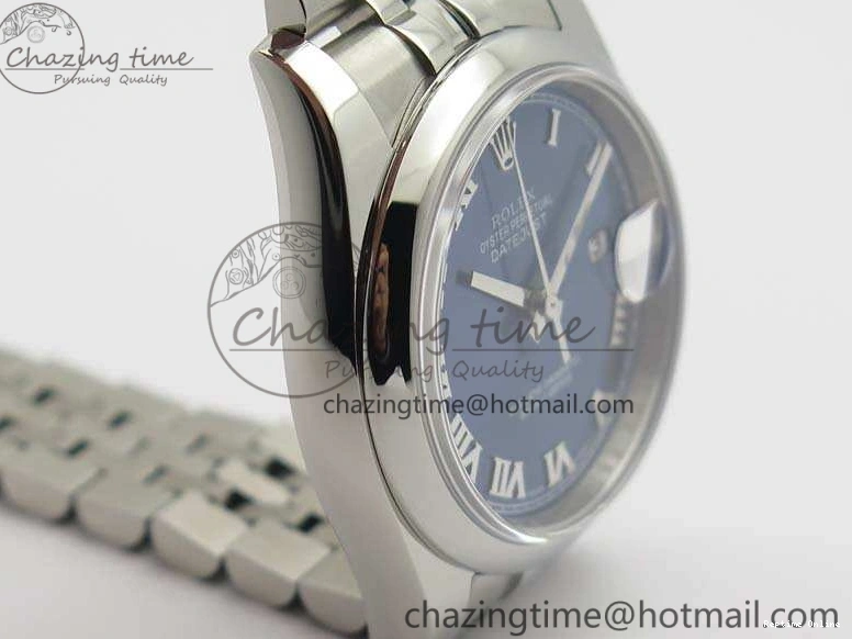 0201 DateJust 36mm SS 116200 ARF 1:1 Best Edition Blue Roman Dial On 904L SS Jubilee Bracelet SA GoodFit 3520